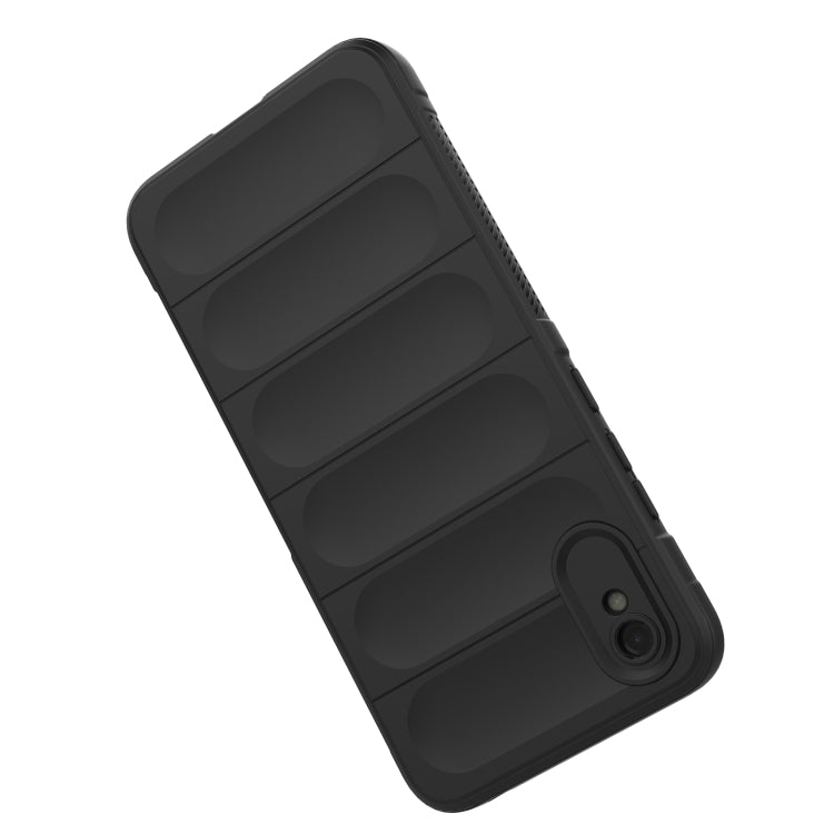 For Xiaomi Redmi 9A Magic Shield TPU + Flannel Phone Case(Black) - Xiaomi Cases by buy2fix | Online Shopping UK | buy2fix