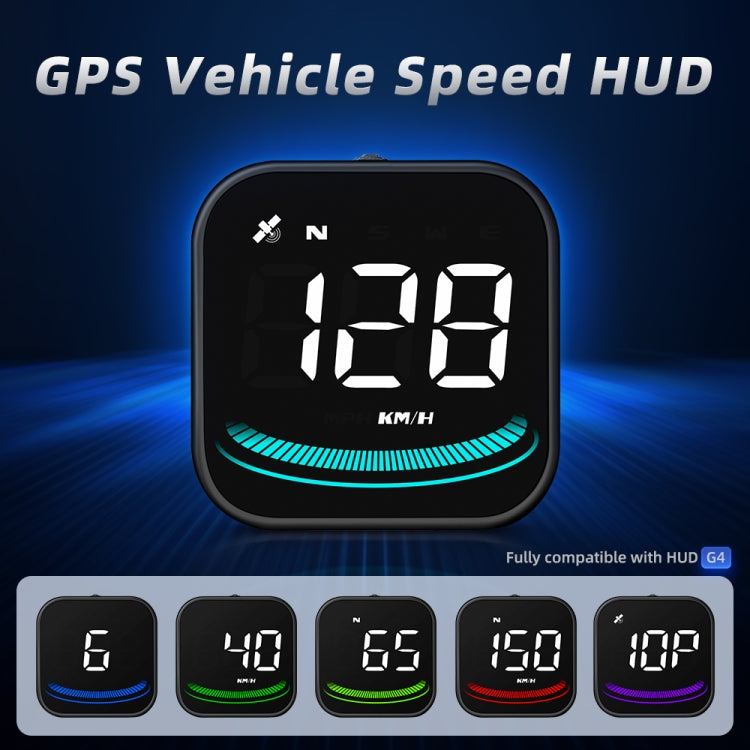 G4 Head Up Display Car Speedometer Smart Digital Alarm Reminder GPS HUD - In Car by buy2fix | Online Shopping UK | buy2fix