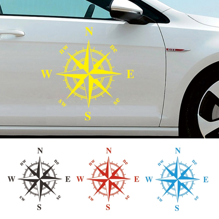 D-366 Compass Pattern Car Modified Decorative Sticker(Blue) - In Car by buy2fix | Online Shopping UK | buy2fix