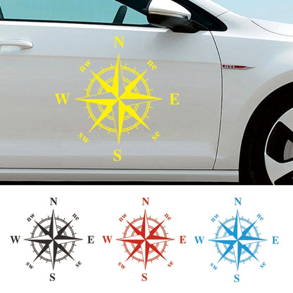 D-366 Compass Pattern Car Modified Decorative Sticker(White) - In Car by buy2fix | Online Shopping UK | buy2fix