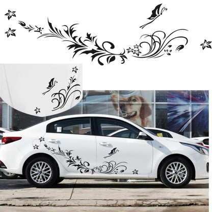 D-462 Butterfly Loves Flowers Pattern Car Modified Decorative Sticker(White) - In Car by buy2fix | Online Shopping UK | buy2fix