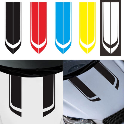 D-711 Stripe Pattern Car Modified Hood Decorative Sticker(Blue) - In Car by buy2fix | Online Shopping UK | buy2fix