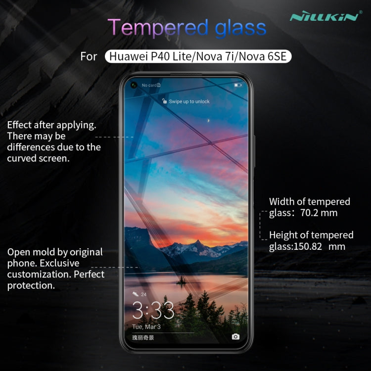 For Huawei Nova 6 SE / P40 Lite / Nova 7i NILLKIN 9H Amazing H Explosion-proof Tempered Glass Film - Huawei Tempered Glass by NILLKIN | Online Shopping UK | buy2fix