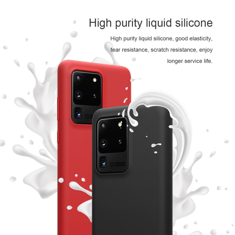 For Galaxy S20 Ultra / S20 Ultra 5G NILLKIN Feeling Series Liquid Silicone Anti-fall Mobile Phone Protective Case(Red) - Galaxy Phone Cases by NILLKIN | Online Shopping UK | buy2fix