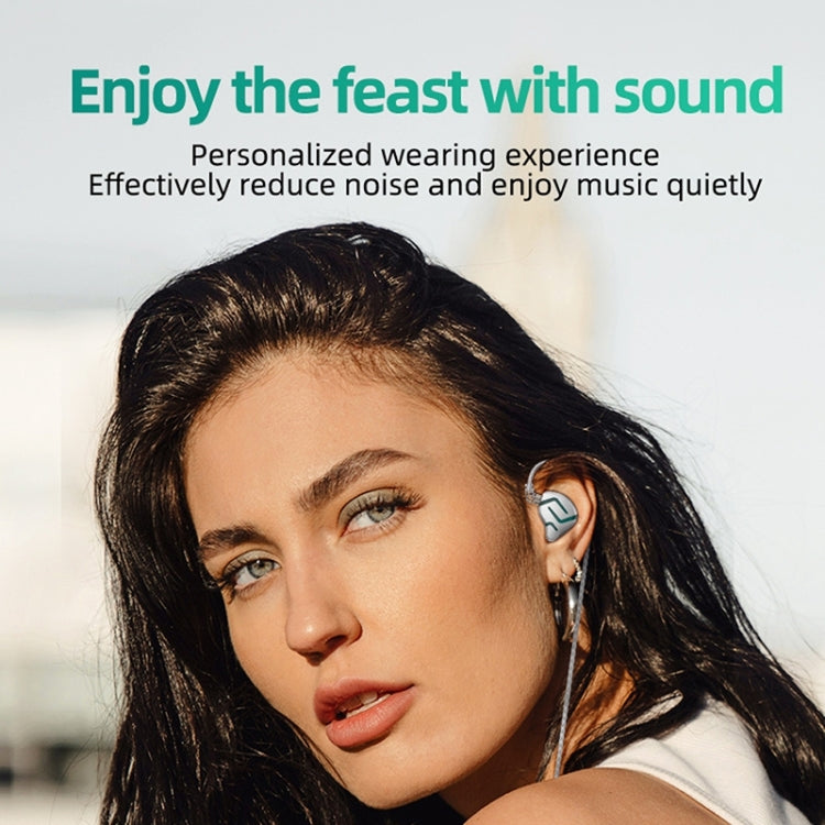 KZ-ZES Electrostatic Dynamic Hybrid HIFI In-Ear Headphones,Length: 1.2m(With Microphone) - In Ear Wired Earphone by KZ | Online Shopping UK | buy2fix