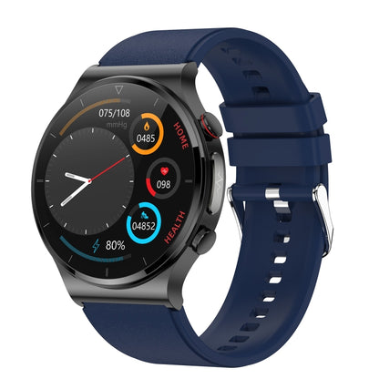 E300 1.32 Inch Screen TPU Watch Strap Smart Health Watch Supports Body Temperature Monitoring, ECG monitoring blood pressure(Blue) - Smart Wear by buy2fix | Online Shopping UK | buy2fix