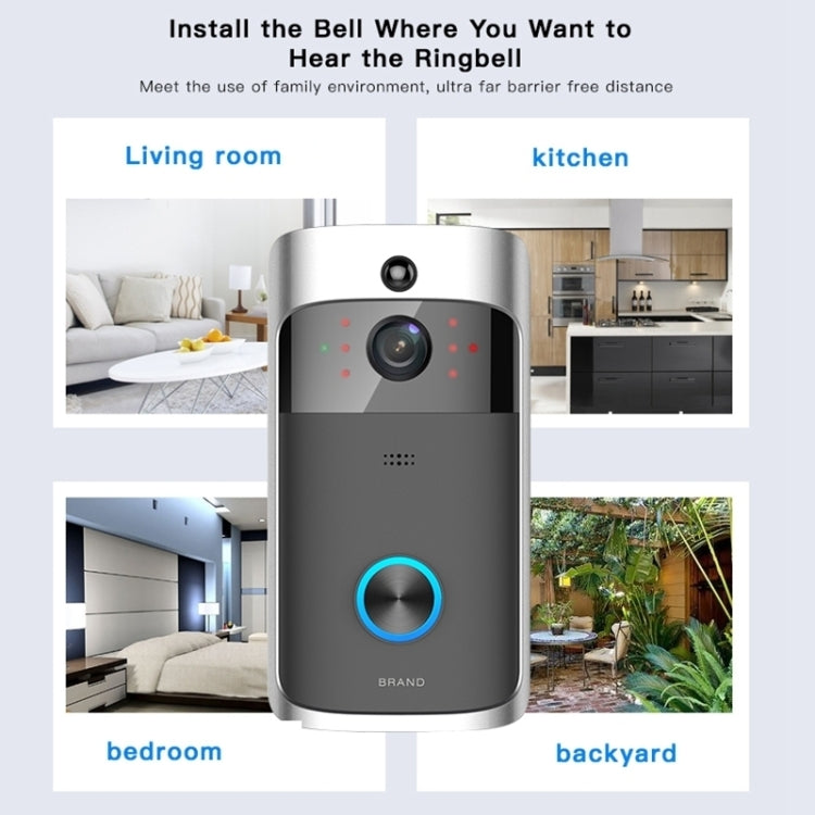 M3 720P Smart WIFI Ultra Low Power Video Visual Doorbell With Ding Dong Version(EU Plug) - Security by buy2fix | Online Shopping UK | buy2fix