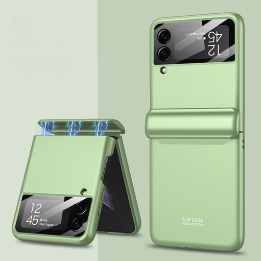 For Samsung Galaxy Z Flip4 GKK Magnetic Fold All-inclusive Protective Phone Case(Matcha Green) - Galaxy Z Flip4 5G Cases by GKK | Online Shopping UK | buy2fix