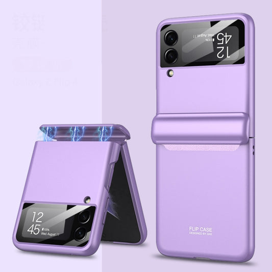 For Samsung Galaxy Z Flip4 GKK Magnetic Fold All-inclusive Protective Phone Case(Purple) - Samsung Accessories by GKK | Online Shopping UK | buy2fix
