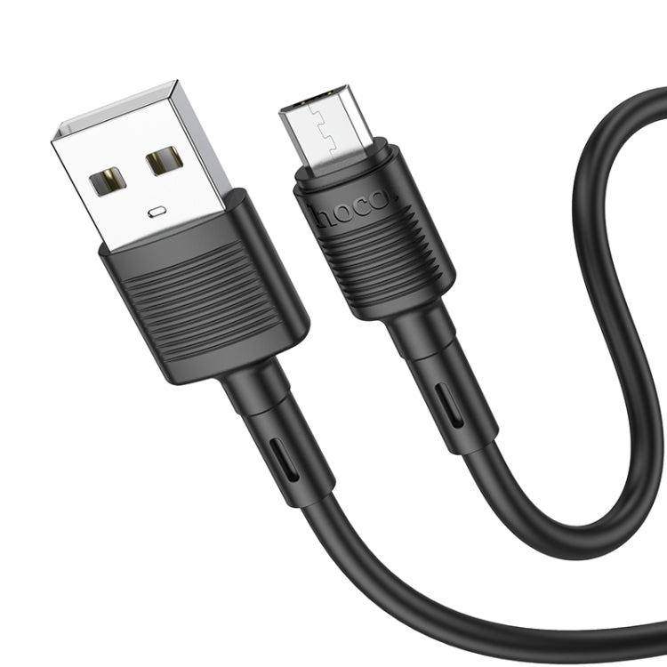 hoco X83 2.4A USB to Micro USB Victory Charging Data Cable，Length：1m(Black) -  by hoco | Online Shopping UK | buy2fix