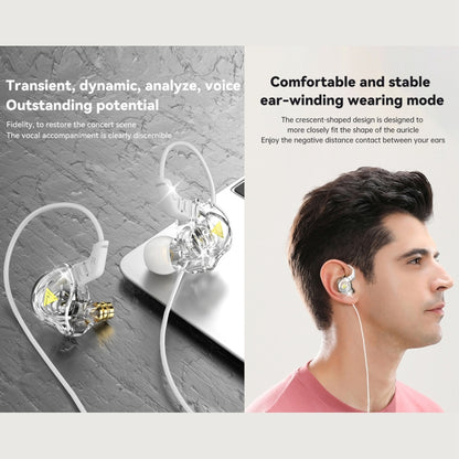 QKZ DMX Sports In-ear HIFI 3.5mm Wired Control Earphone with Mic(Black Red) - In Ear Wired Earphone by QKZ | Online Shopping UK | buy2fix