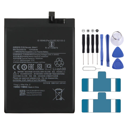 BM4Y 4520mAh Li-Polymer Battery Replacement For Xiaomi Redmi K40 / Redi mK40 Pro / Poco F3 / Mi 11i / Mi 11X - For Xiaomi by buy2fix | Online Shopping UK | buy2fix