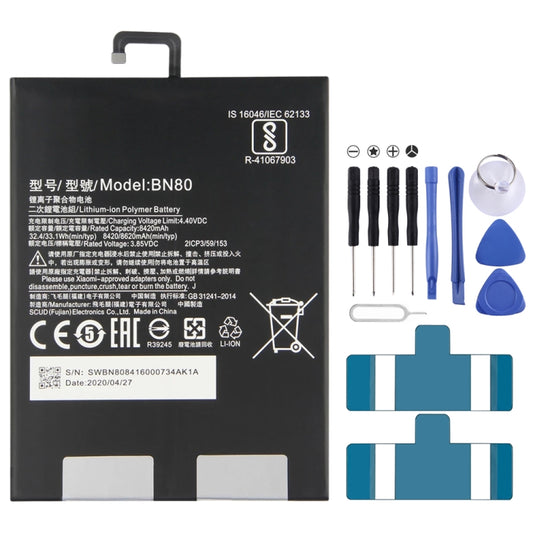 BN80 8620 mAh Li-Polymer Battery Replacement For Xiaomi Mi Pad 4 Plus - For Xiaomi by buy2fix | Online Shopping UK | buy2fix