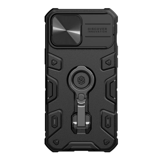For iPhone 13 Pro Max NILLKIN CamShield Armor Pro Phone Case with Ring Holder (Black) - iPhone 13 Pro Max Cases by NILLKIN | Online Shopping UK | buy2fix