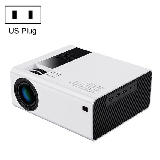Y6 190ANSI 1024x600P LED Projector Support Screen Mirroring, US Plug(White) - Consumer Electronics by buy2fix | Online Shopping UK | buy2fix