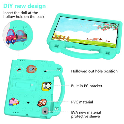 Handle Kickstand Children EVA Shockproof Tablet Case For Samsung Galaxy Tab A8 10.5 2022/2021 / Lenovo Tab M10 Plus 3rd Gen TB125FU 2022 10.6 inch / Huawei MatePad Pro 2021/2019 / Nokia T20 10.36 2021(Mint Green) - Samsung Accessories by buy2fix | Online Shopping UK | buy2fix