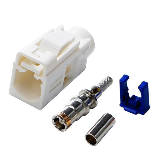 For RG174 Cable Fakra Radio Crimp Female Jack / Plug Connector with Phantom RF Coaxial(Fakra B) - In Car by buy2fix | Online Shopping UK | buy2fix