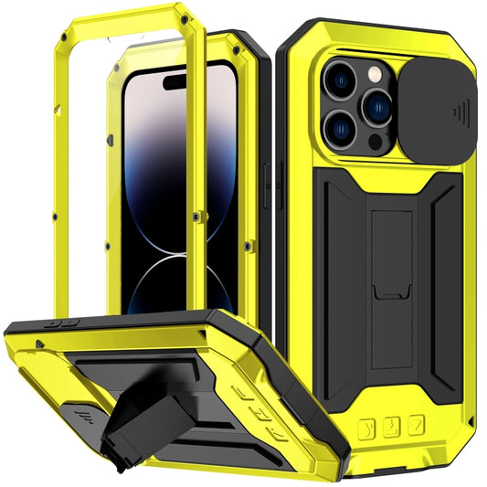 For iPhone 14 Pro Max R-JUST Shockproof Life Waterproof Dust-proof Case (Yellow) - iPhone 14 Pro Max Cases by R-JUST | Online Shopping UK | buy2fix