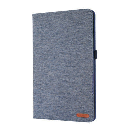 For Honor Pad 8 Fabric PU + TPU Flip Tablet Leather Case(Dark Blue) - For Huawei by buy2fix | Online Shopping UK | buy2fix