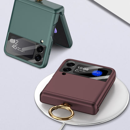 For Samsung Galaxy Z Flip4 GKK Magnetic Hinged Flip Case with Ring Holder(Matcha Green) - Galaxy Z Flip4 5G Cases by GKK | Online Shopping UK | buy2fix
