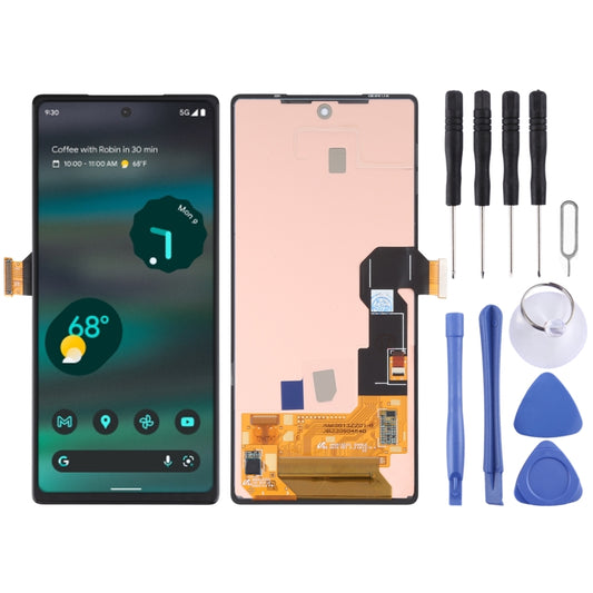 OLED HDR LCD Screen and Digitizer Full Assembly For Google Pixel 6A GX7AS GB62Z G1AZG - LCD Screen by buy2fix | Online Shopping UK | buy2fix
