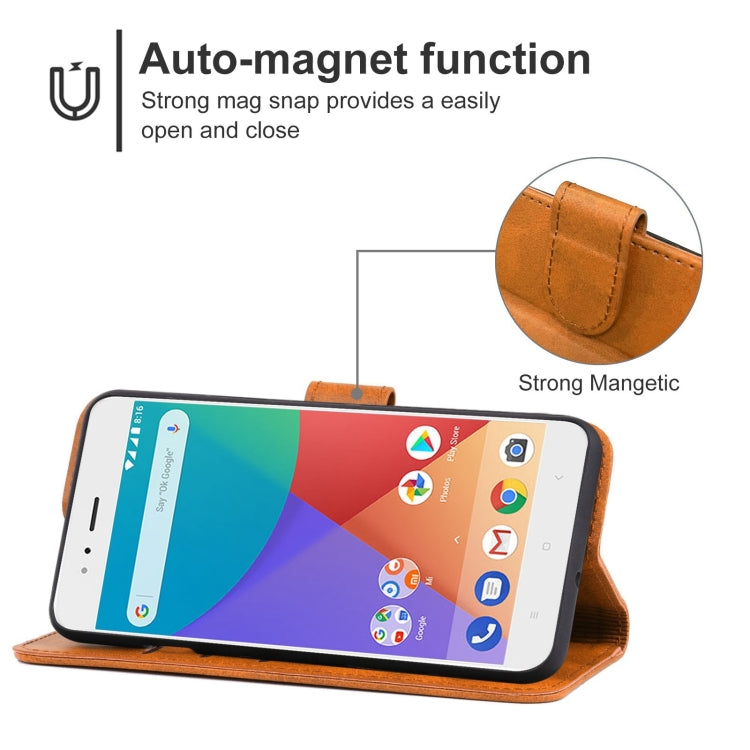 For Xiaomi A1 Leather Phone Case(Brown) - Xiaomi Cases by buy2fix | Online Shopping UK | buy2fix