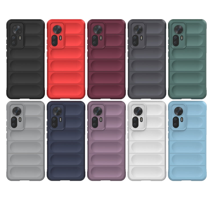 For Xiaomi Redmi K50 Ultra / Xiaomi 12T Magic Shield TPU + Flannel Phone Case(Light Blue) - Xiaomi Cases by buy2fix | Online Shopping UK | buy2fix