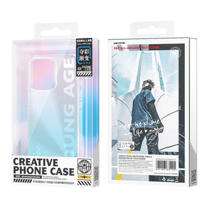 For iPhone 14 WEKOME Gorillas Gradient Colored Phone Case (Blue) - iPhone 14 Cases by WK | Online Shopping UK | buy2fix
