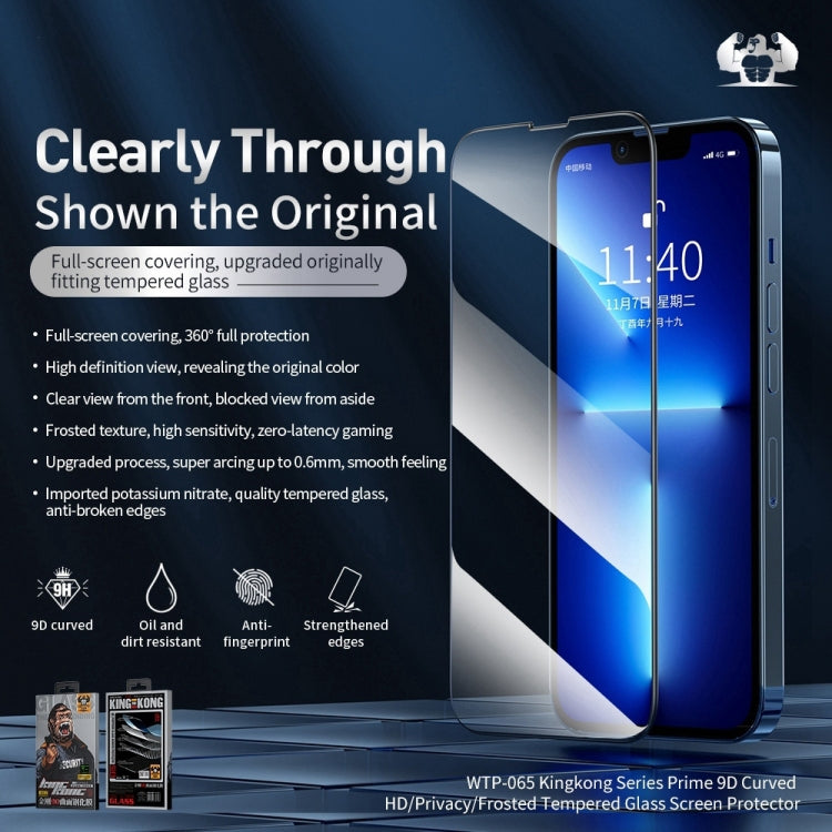 For iPhone 14 10pcs WEKOME 9D Curved HD Tempered Glass Film - iPhone 14 Tempered Glass by WK | Online Shopping UK | buy2fix