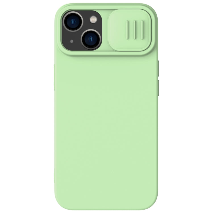 For iPhone 14 Plus  NILLKIN CamShield MagSafe Liquid Silicone Phone Case(Green) - iPhone 14 Plus Cases by NILLKIN | Online Shopping UK | buy2fix