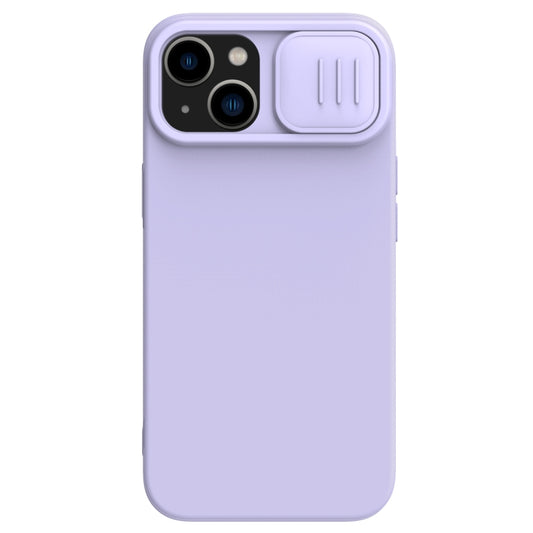 For iPhone 14 Plus  NILLKIN CamShield Liquid Silicone Phone Case(Purple) - iPhone 14 Plus Cases by NILLKIN | Online Shopping UK | buy2fix