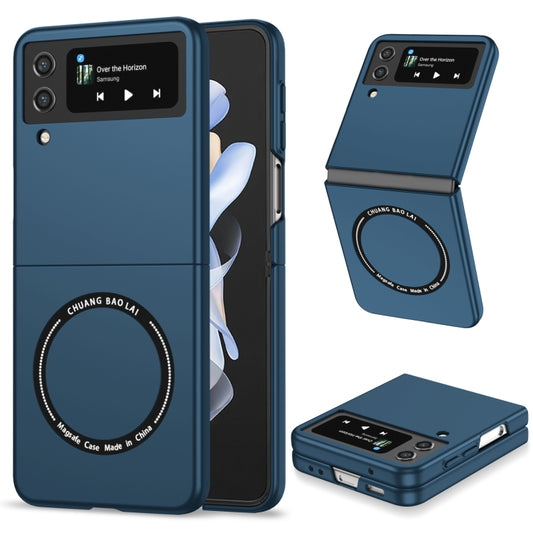 For Samsung Galaxy Z Flip4 Magsafe Magnetic Folding PC Phone Case(Blue) - Galaxy Z Flip4 5G Cases by buy2fix | Online Shopping UK | buy2fix