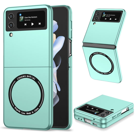 For Samsung Galaxy Z Flip4 Magsafe Magnetic Folding PC Phone Case(Light Blue) - Galaxy Z Flip4 5G Cases by buy2fix | Online Shopping UK | buy2fix