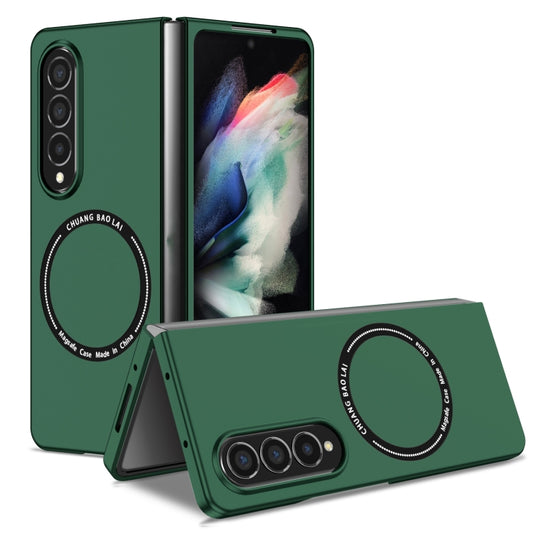 For Samsung Galaxy Z Fold4 Magsafe Magnetic Folding PC Phone Case(Green) - Galaxy Z Fold4 5G Cases by buy2fix | Online Shopping UK | buy2fix