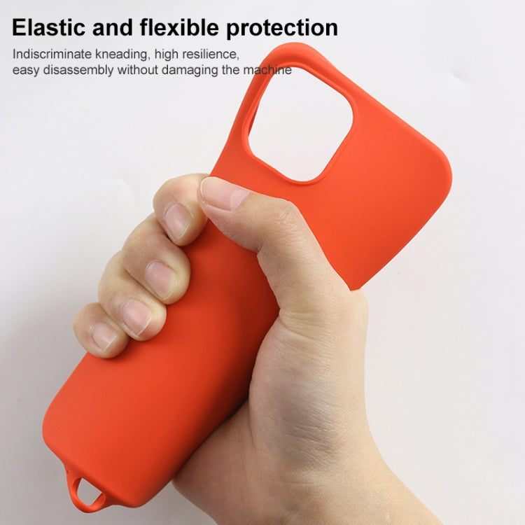 For iPhone 14 Solid Silicone Phone Case(Sea Blue) - Apple Accessories by buy2fix | Online Shopping UK | buy2fix