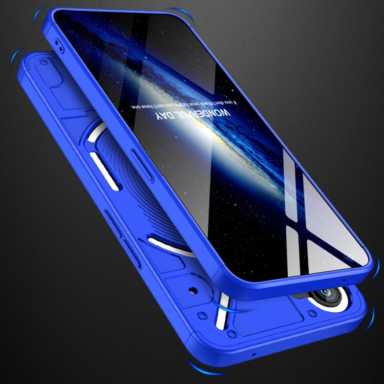 For Nothing Phone 1 GKK Three Stage Splicing Full Coverage PC Phone Case(Blue) - More Brand by GKK | Online Shopping UK | buy2fix