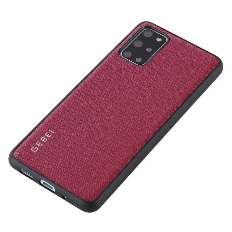 For Galaxy S20 GEBEI Full-coverage Shockproof Leather Protective Case(Red) - Galaxy Phone Cases by GEBEI | Online Shopping UK | buy2fix
