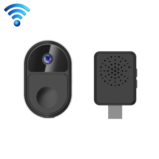ML18 Mini Ultra Wide Angle Smart Video Doorbell Support Two-way Voice(Black) - Security by buy2fix | Online Shopping UK | buy2fix