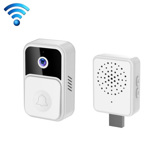 ML19 90 Degree Wide Angle Wireless Smart Video Doorbell(White) - Security by buy2fix | Online Shopping UK | buy2fix