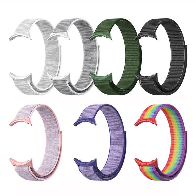 For Google Pixel Watch Nylon Woven Watch Band(Black) - Smart Wear by buy2fix | Online Shopping UK | buy2fix