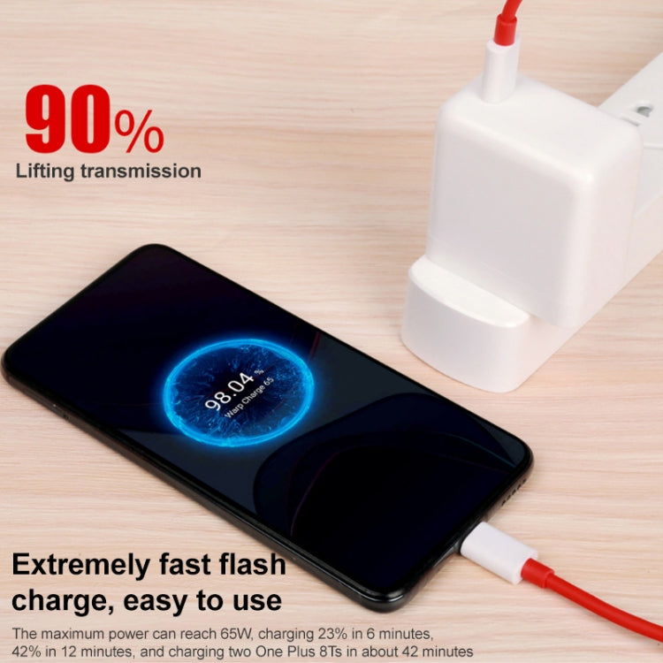 65W Warp Flash Charging Mobile Phone Adapter, Style:65W Charger+1.5m Fast Charging Cable - Mobile Accessories by buy2fix | Online Shopping UK | buy2fix