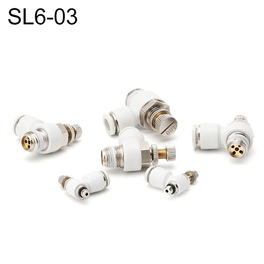 SL6-03 LAIZE SL Throttle Valve Elbow Pneumatic Quick Connector -  by LAIZE | Online Shopping UK | buy2fix