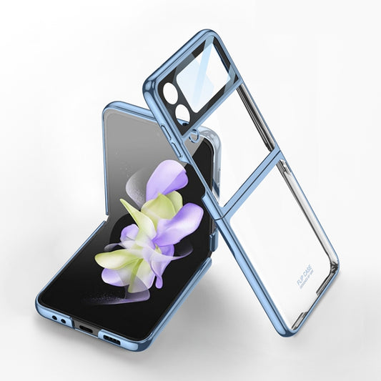 For Samsung Galaxy Z Flip4 GKK Integrated Electroplating All-inclusive Phone Case(Blue) - Galaxy Z Flip4 5G Cases by GKK | Online Shopping UK | buy2fix