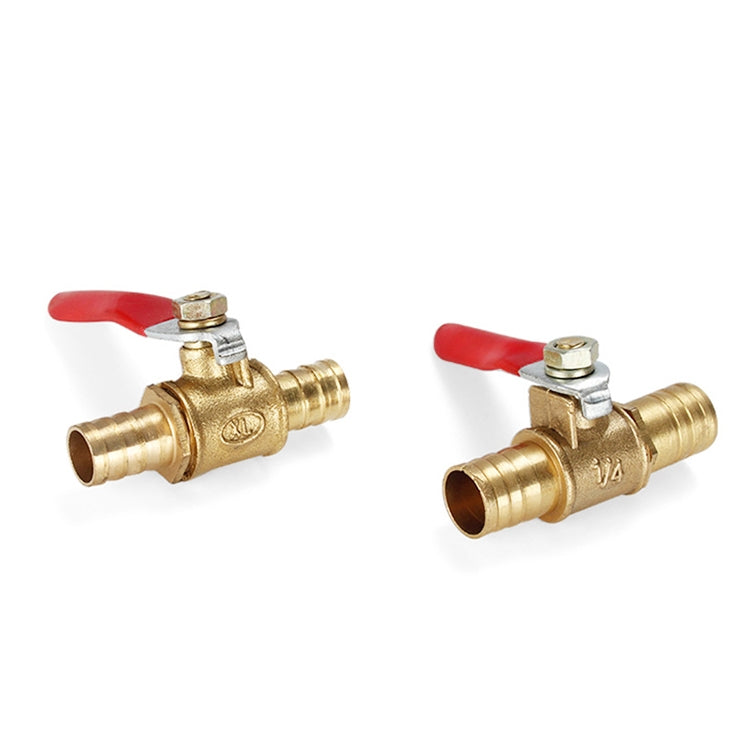 LAIZE Pneumatic Hose Barb Brass Shutoff Ball Valve, Specification:10mm -  by LAIZE | Online Shopping UK | buy2fix