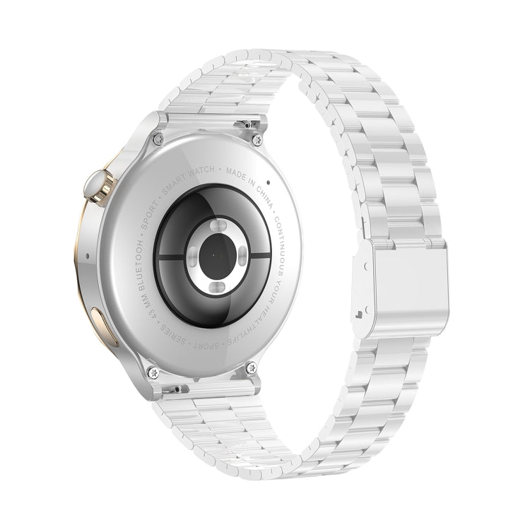 Ochstin 5HK43 1.32 inch Round Screen Smart Watch Supports Bluetooth Call Function/Blood Oxygen Monitoring, Strap:Steel(Gold) - Smart Wear by OCHSTIN | Online Shopping UK | buy2fix