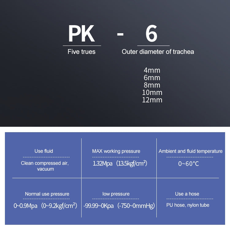 PK-4 LAIZE 10pcs Plastic Five Port Pneumatic Quick Fitting Connector -  by LAIZE | Online Shopping UK | buy2fix
