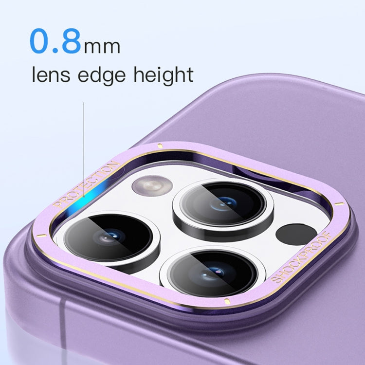 For iPhone 14 Pro TOTUDESIGN AA-194 Crystal Color Series Magsafe Magnetic Phone Case(Purple) - iPhone 14 Pro Cases by TOTUDESIGN | Online Shopping UK | buy2fix