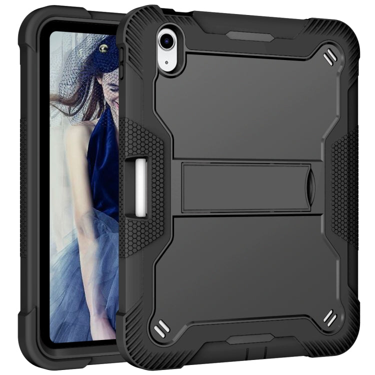 For iPad 10th Gen 10.9 2022 Silicone + PC Shockproof Tablet Case(Black) - iPad 10th Gen 10.9 Cases by buy2fix | Online Shopping UK | buy2fix