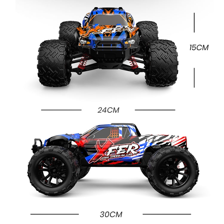 9501E 1:16 Full Scale Remote Control 4WD High Speed Car(Red) - RC Cars by buy2fix | Online Shopping UK | buy2fix