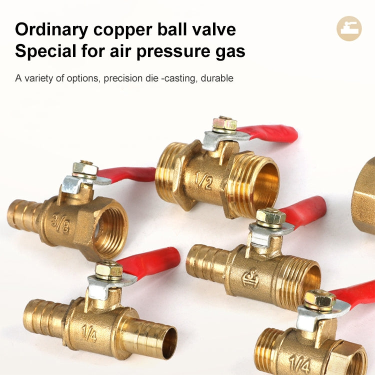 LAIZE Pneumatic Hose Connector Copper Ball Valve, Specification:Double Inside 3 3/8 inch -  by LAIZE | Online Shopping UK | buy2fix